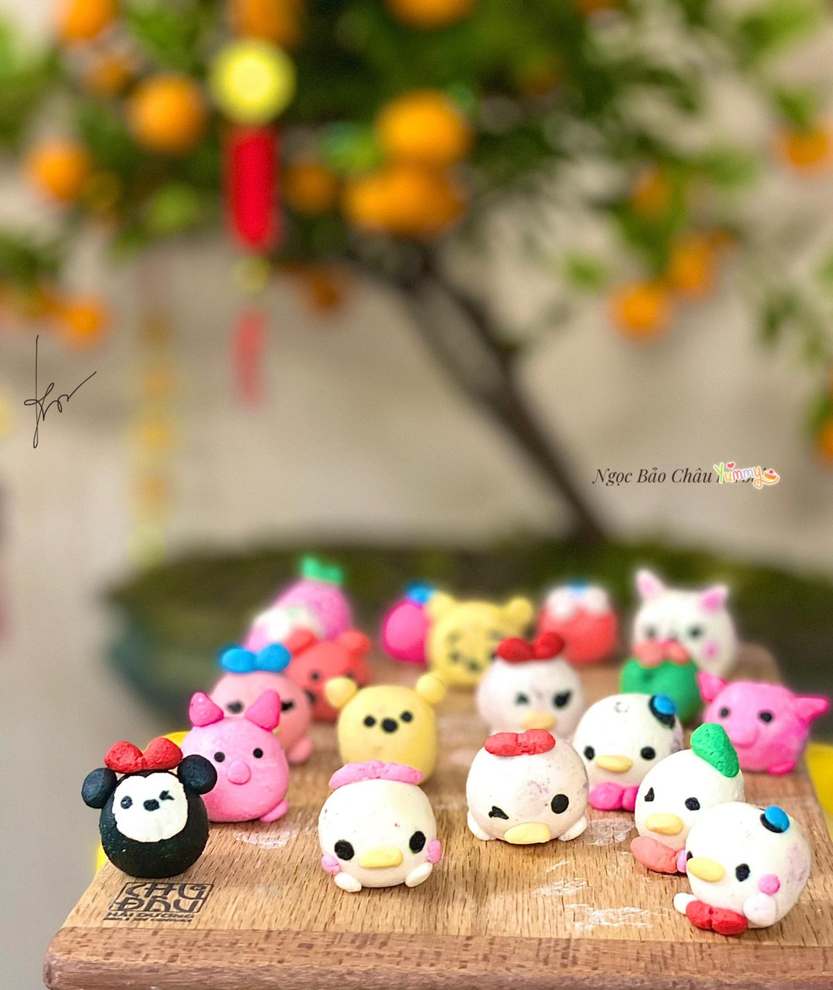 Năm nay, nhiều bà mẹ đảm còn sáng tạo, thay đổi hình dáng, khoác lên mình những tấm áo mới lạ khiến ai cũng phải thích thú. Ảnh: Kim Ngoc Dang