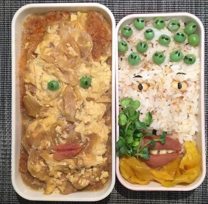 Một số người còn chia sẻ rằng mỗi lần nhìn hộp cơm này chắc chắn người ăn sẽ... ám ảnh suốt đời và không bao giờ quên được người làm ra hộp cơm đó. Ảnh: Tổng hợp Facebook