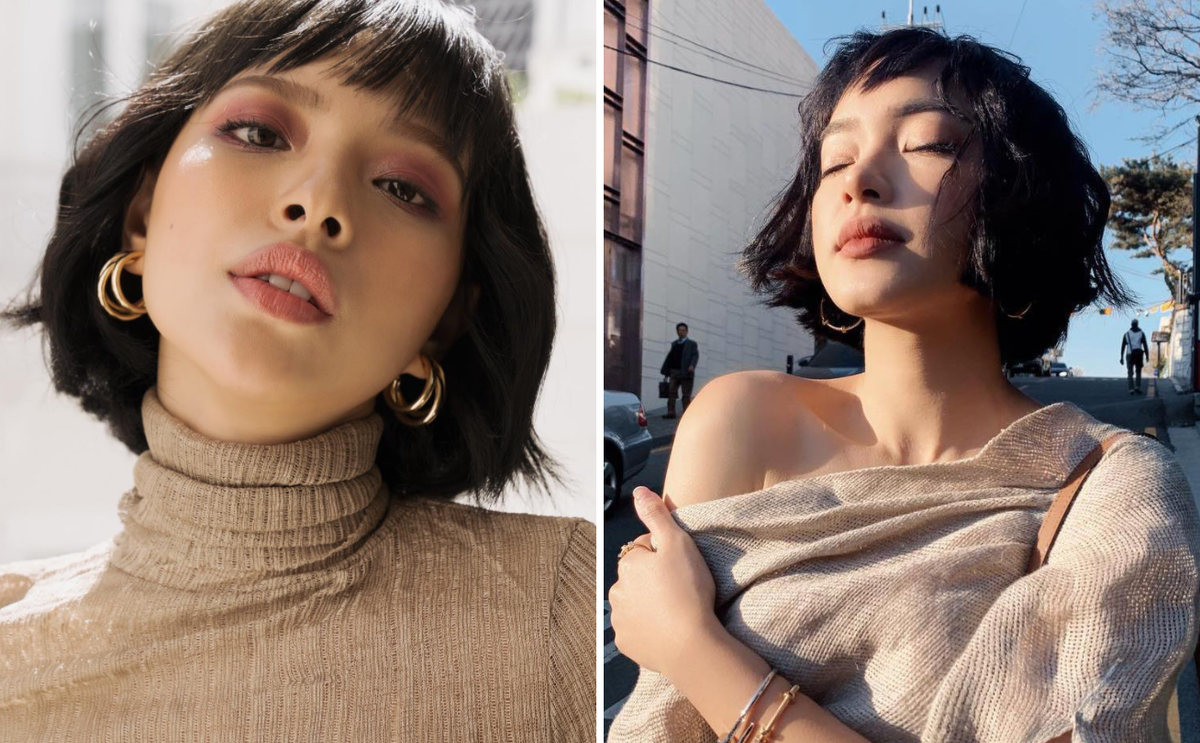 Quán quân The Face 2017 cùng hot girl Hà thành có một số nét giống nhau về ngoại hình như cùng sở hữu cặp môi dày, mũi cao và gương mặt thon gọn.