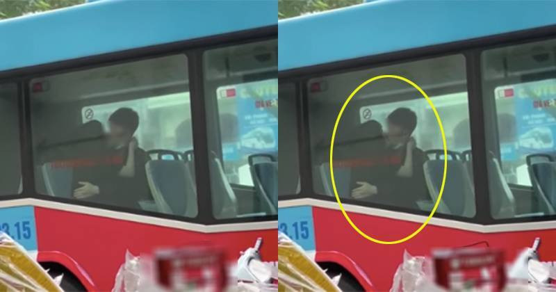 Mới đây, trên mạng xã hội xuất hiện một đoạn clip ngắn 13s ghi lại cảnh 2 bạn trẻ đang có hành động phản cảm "khóa môi" nhau thắm thiết ngay trên xe buýt. Đáng chú ý, đôi bạn trẻ này ngồi cạnh cửa sổ, dù rất nhiều người qua lại nhưng cả hai vẫn không có ý định dừng lại.