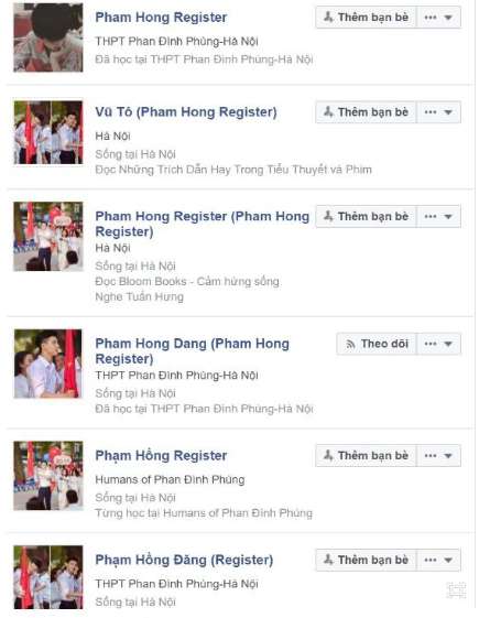 Sự nổi tiếng nhanh chóng sau đó đã đem đến cho nam sinh điển trai này khá nhiều rắc rối. Được biết, sau đó có hàng chục nick Facebook và Fanpage giả mạo Đăng, khiến cậu bạn bị nhiều người hiểu nhầm.