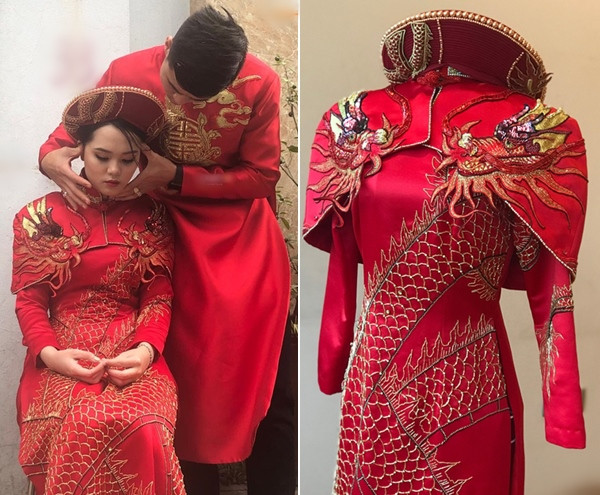 Có khá nhiều nhận xét cho rằng do make up lỗi nên trông cô nàng bị “lố” quá đà trong ngày trọng đại.