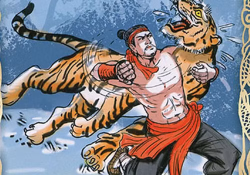 Phùng Hưng nổi danh trong vùng nhờ chiến tích tiêu diệt hổ dữ. Thời đó, vùng Đường Lâm có con hổ dữ vào làng vồ người, bắt gia súc. Phùng Hưng tìm cách trị hổ cứu dân lành.