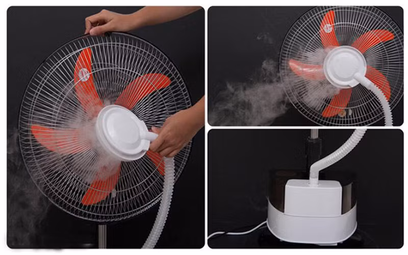 Hạn chế để quạt phun sương ở những nơi có nhiều đồ điện tử. Hơi sương từ quạt len lỏi vào trong linh kiện gây hỏng hóc.