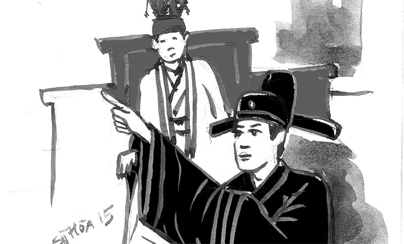 Nhiều năm trước, mỗi lần đi sứ, chúng ta đều khênh 1 tượng vàng 50kg sang cống nộp vì Lê Sách, tướng của Lê Lợi năm xưa đã chặt đầu Liễu Thăng ở ải Chi Lăng. Nhà Minh khi ấy là nước lớn nên bắt mỗi năm cống nạp vàng.