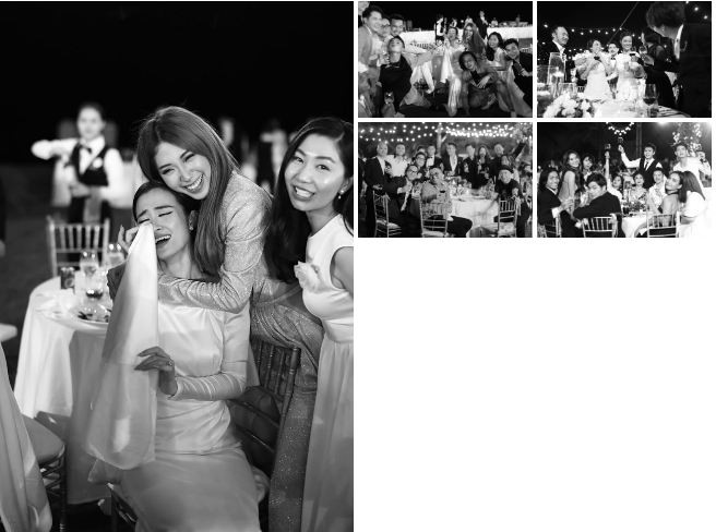 Tất cả các nghệ sĩ đều chung một cảm giác thoải mái và gắn kết với nhau trong đám cưới. Dù hoạt động trong lĩnh vực nghệ thuật, nhưng không phải ai cũng chơi và nói chuyện với nhau trước đó. Đám cưới của Đông Nhi và Ông Cao Thắng đã khiến mọi người xích lại gần nhau. 