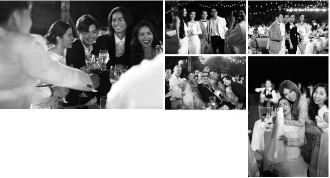 BB Trần bên bạn trai Quang Lâm, hotgirl Helly Tống cũng có mặt trong đám cưới đặc biệt. Chỉ tới đám cưới, khán giả mới biết được những mối quan hệ riêng của nghệ sĩ ít khi được nhắc đến trên báo chí. 