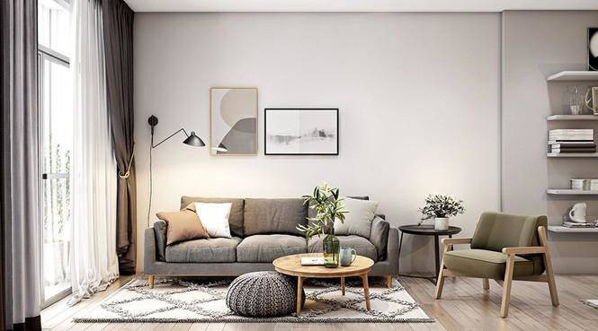 Ngam can ho rong 30m2 dep me man khong goc chet