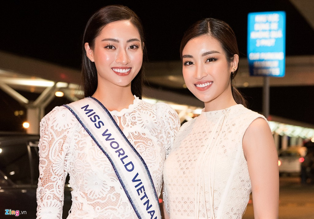  Hoa hậu Việt Nam 2016 Đỗ Mỹ Linh cũng có mặt để động viên Lương Thùy Linh. Trong cuộc thi Miss World 2017, cô là một trong 20 người giành chiến thắng thử thách Đối đầu (Head to head challenge) và lọt vào top 5 Người đẹp nhân ái (với dự án Cõng điện lên bản). Với những kinh nghiệm đó, Đỗ Mỹ Linh đã cho Lương Thùy Linh nhiều lời khuyên trước giờ đàn em lên đường.