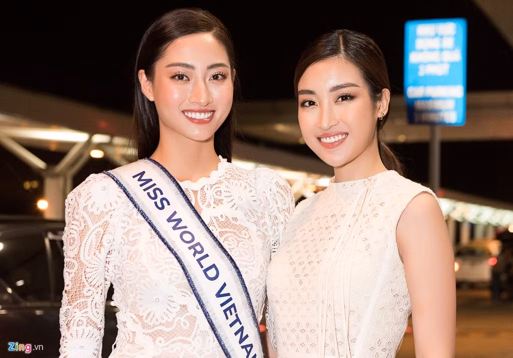  Hoa hậu Việt Nam 2016 Đỗ Mỹ Linh cũng có mặt để động viên Lương Thùy Linh. Trong cuộc thi Miss World 2017, cô là một trong 20 người giành chiến thắng thử thách Đối đầu (Head to head challenge) và lọt vào top 5 Người đẹp nhân ái (với dự án Cõng điện lên bản). Với những kinh nghiệm đó, Đỗ Mỹ Linh đã cho Lương Thùy Linh nhiều lời khuyên trước giờ đàn em lên đường.