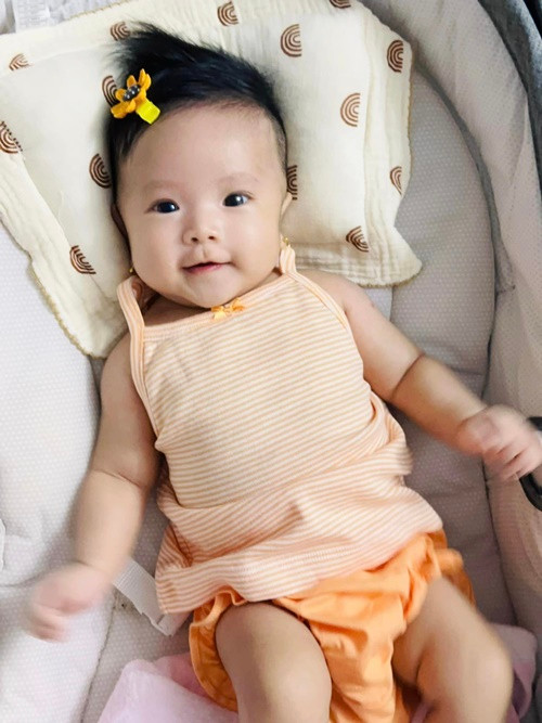 Bé Kỳ Kỳ chào đời cách đây ít tháng.