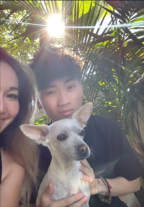 Kim Hiền dành nhiều thời gian bên các con khi ở nhà.