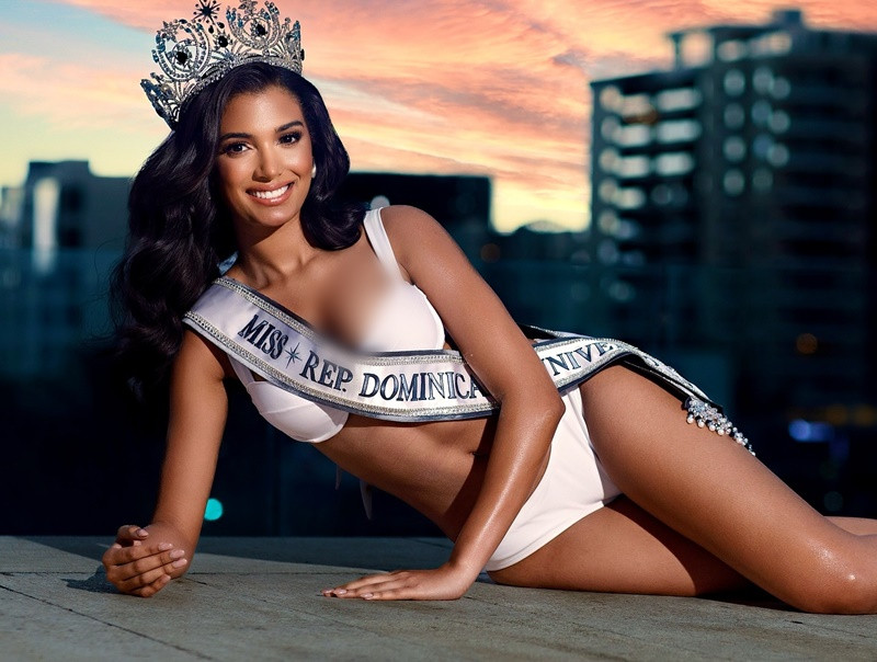 Dàn đối thủ của Nguyễn Cao Kỳ Duyên còn gồm đại diện CH Dominica - Celinee Santos Frias. Celinee cao 1m81, sở hữu nhan sắc ngọt ngào quyến rũ. Celinee là Á hậu 4 của cuộc thi Hoa hậu Quốc tế 2022. Ảnh: Instagram Celinee Santos Frias.