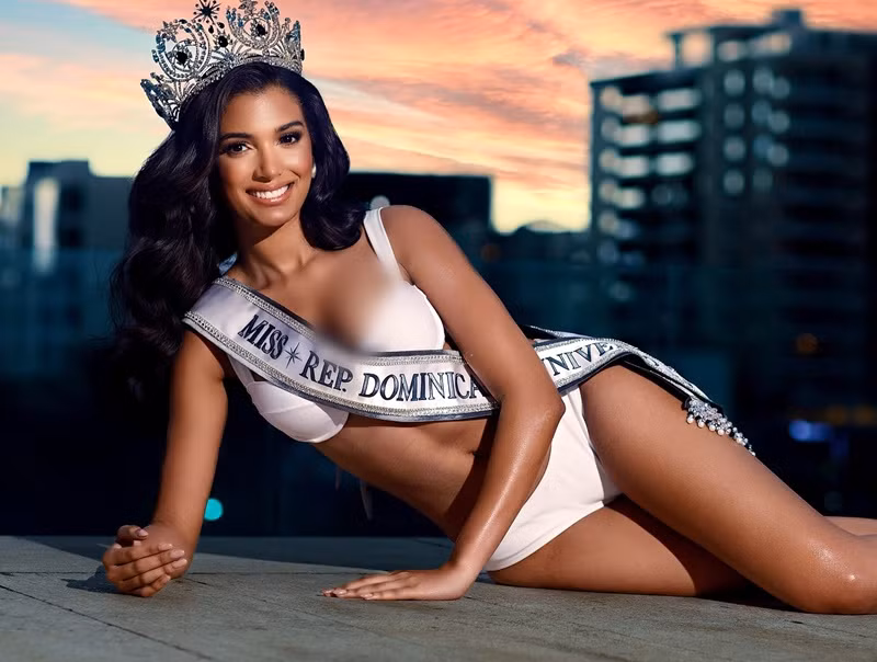 Dàn đối thủ của Nguyễn Cao Kỳ Duyên còn gồm đại diện CH Dominica - Celinee Santos Frias. Celinee cao 1m81, sở hữu nhan sắc ngọt ngào quyến rũ. Celinee là Á hậu 4 của cuộc thi Hoa hậu Quốc tế 2022. Ảnh: Instagram Celinee Santos Frias.