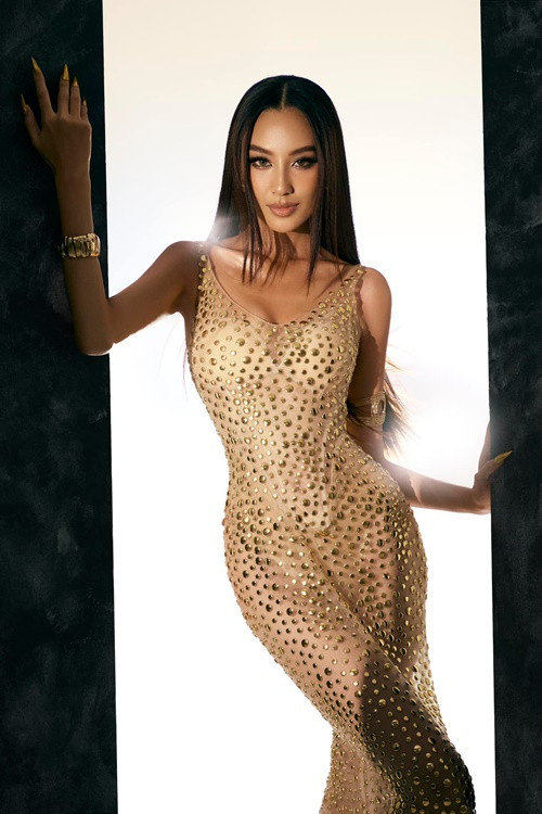 Thí sinh Miss Universe Vietnam 2024 chuộng phong cách gợi cảm. Ảnh: FB Đoàn Tường Linh.