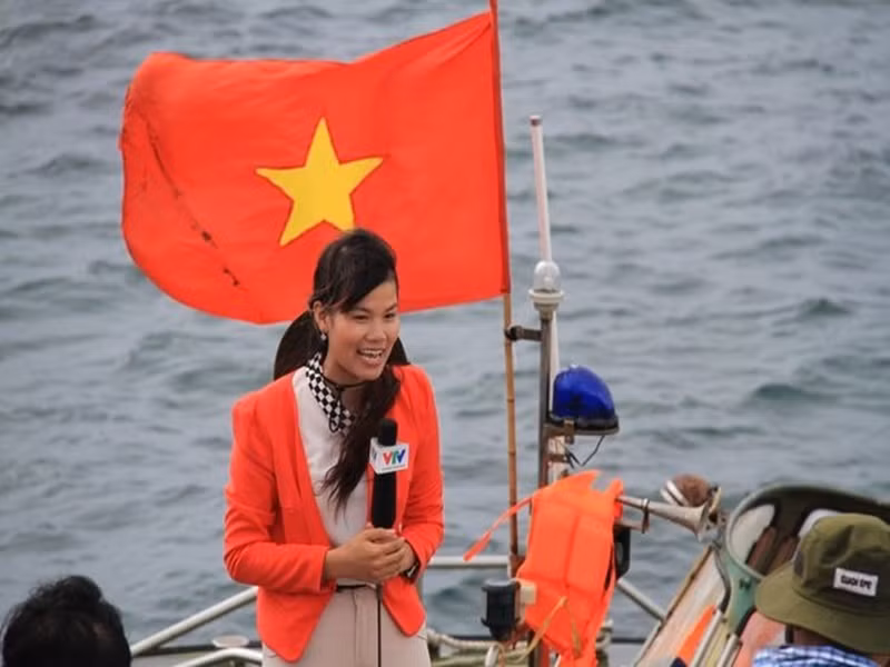 Nguyễn Ngân đang là BTV của VTV. Ảnh: VTV.