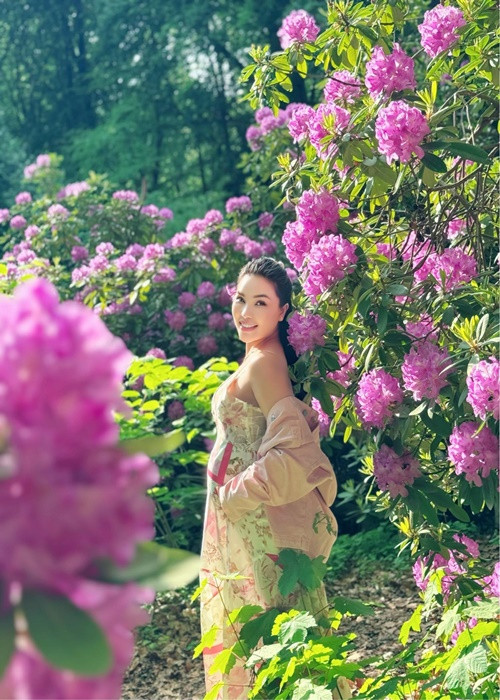 Quỳnh Thư dưỡng thai ở Đức từ tháng 2/2024.