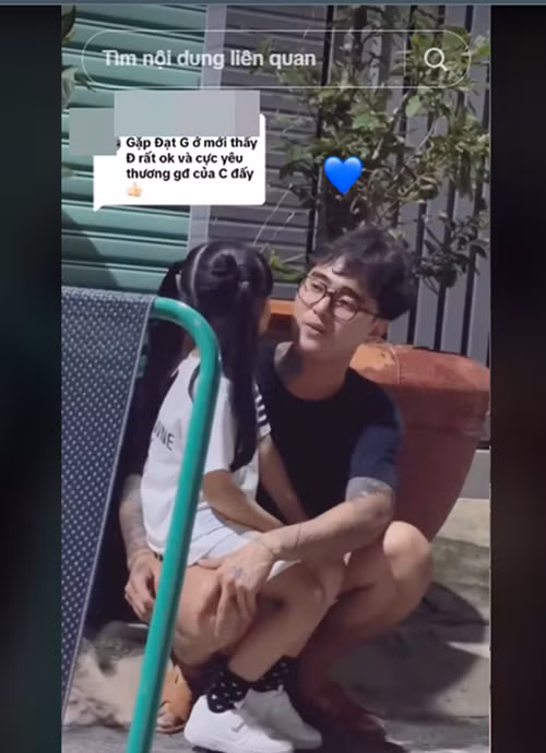 Bảo Ngọc đăng tải clip Đạt G dỗ dành con gái của cô. Ảnh: TikTok Bảo Ngọc.