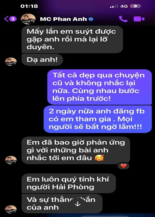 Duy Mạnh và Phan Anh đều đồng ý bỏ qua chuyện cũ. Ảnh: FB Duy Mạnh.