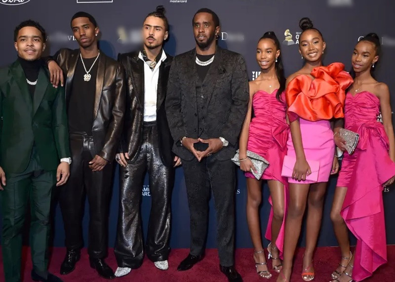 Diddy có một cậu con trai với stylist Misa Hylton, một cô con gái với Sarah Chapman và một cô con gái với Dana Tran. Ảnh: Getty Images.