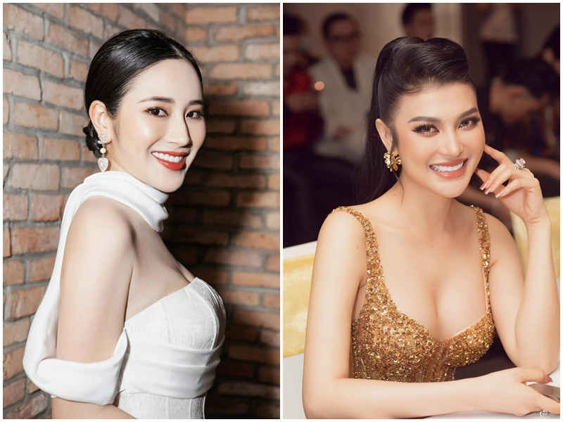 Hai "ngọc nữ Bolero" sở hữu nhan sắc xinh đẹp, gợi cảm không kém cạnh nhau.