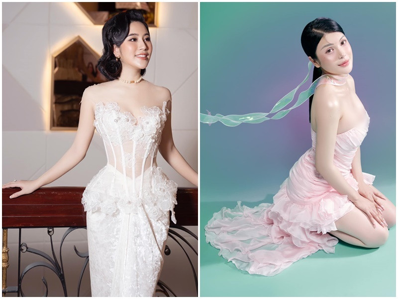 Lily Chen có số đo 3 vòng 88 - 65 - 90 cm. Tố My cũng sở hữu vóc dáng thon gọn.