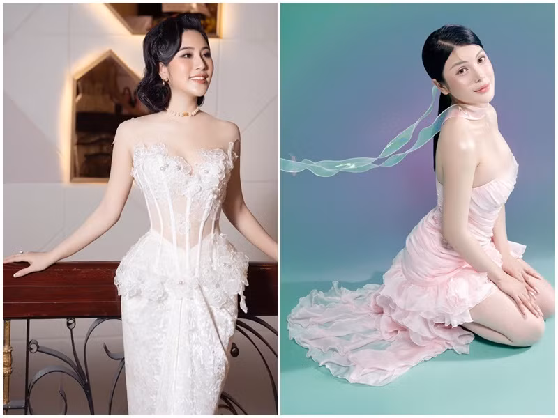 Lily Chen có số đo 3 vòng 88 - 65 - 90 cm. Tố My cũng sở hữu vóc dáng thon gọn.
