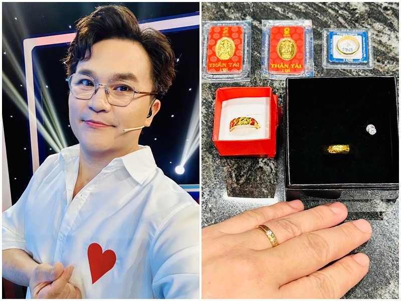 MC Đại Nghĩa bán hết vàng được tặng để chia sẻ với bà con vùng lũ. Ảnh: FB Đại Nghĩa.