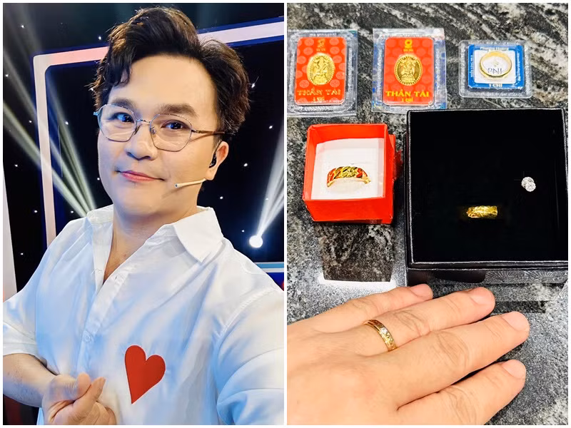 MC Đại Nghĩa bán hết vàng được tặng để chia sẻ với bà con vùng lũ. Ảnh: FB Đại Nghĩa.