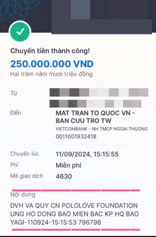 Trước đó, Đàm Vĩnh Hưng liên tục ủng hộ bà con vùng lũ. Ảnh: FB Đàm Vĩnh Hưng.