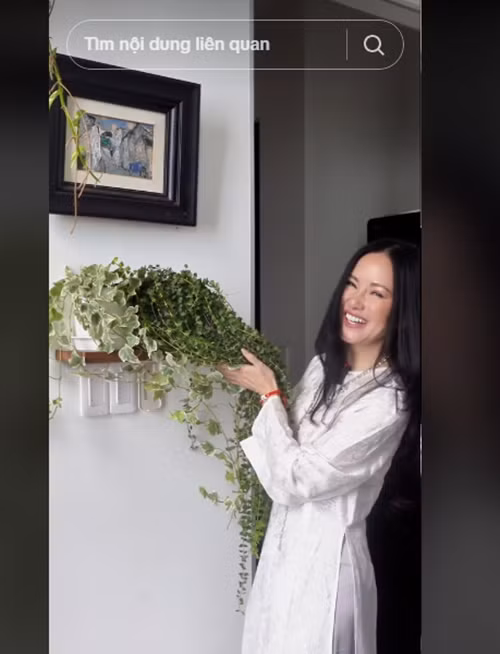 Hồng Nhung sống vui vẻ, bình yên trong cơ ngơi bạc tỷ. Ảnh: TikTok Hồng Nhung.