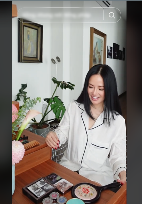 Hình ảnh "cô Bống" trong một clip làm đẹp. Ảnh: TikTok Hồng Nhung.