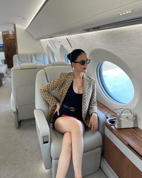 Trước nghi vấn hẹn hò, Hoa hậu Bùi Quỳnh Hoa vẫn giữ im lặng. Ảnh: Instagram Bùi Quỳnh Hoa.