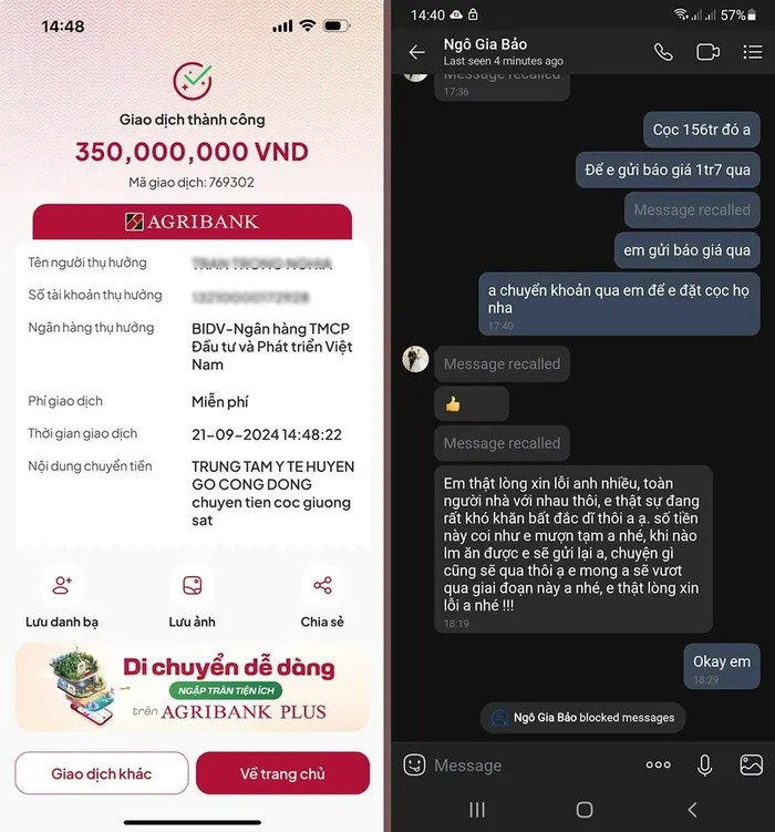 Lừa hơn 100 triệu rồi... nhắn tin xin lỗi nạn nhân - Hình 3 Lua hon 100 trieu roi... nhan tin xin loi nan nhan-Hinh-3