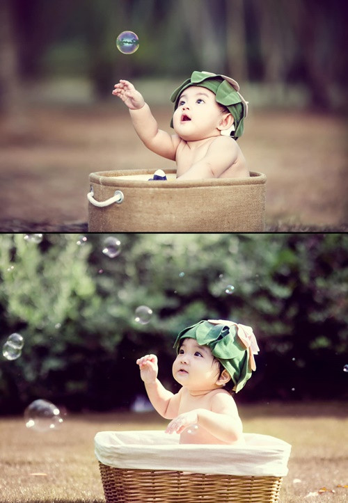 Con gái thứ ba của Khánh Thi có nhiều nét giống bé Kubi - con trai đầu lòng của Khánh Thi.