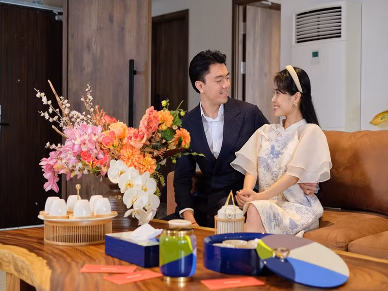 Kiều Anh cho biết, vợ chồng cô thích đi nghỉ dưỡng bởi vậy căn hộ được thiết kế như một resort thu nhỏ. Ảnh: Instagram Kiều Anh.