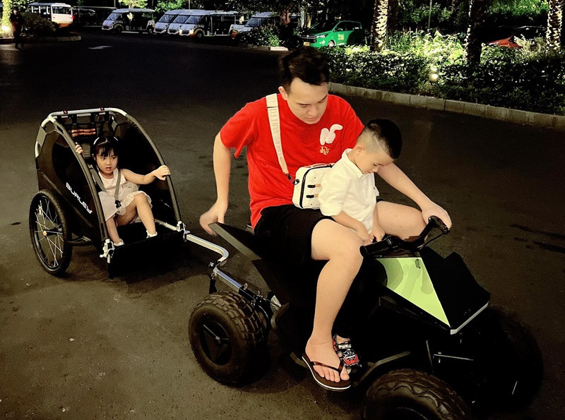 Đức Phạm và Diệp Lâm Anh có hai con chung trước khi ly hôn. Ảnh: FB Đức Phạm.