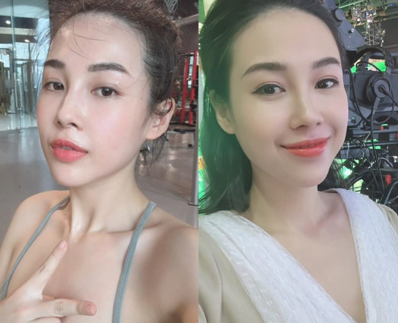 Nữ MC sở hữu gương mặt mộc đẹp không tỳ vết. Ảnh: FB Tố Quyên.