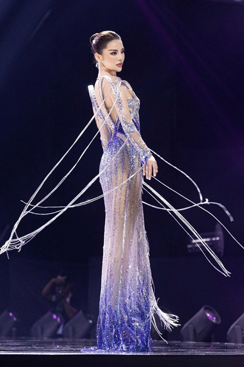Trong bán kết Miss Universe Vietnam 2024 tối ngày 11/9, Kỳ Duyên tiếp tục trình diễn gây ấn tượng. Ảnh: Miss Universe Vietnam.
