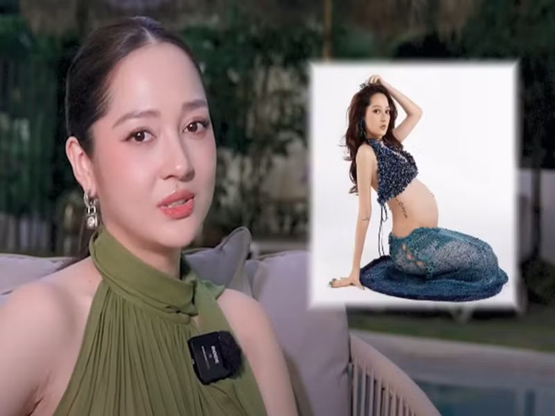 Dịp sinh nhật, Bảo Anh khoe ảnh bầu bí từng giữ kín. Ảnh: Youtube Bảo Anh.