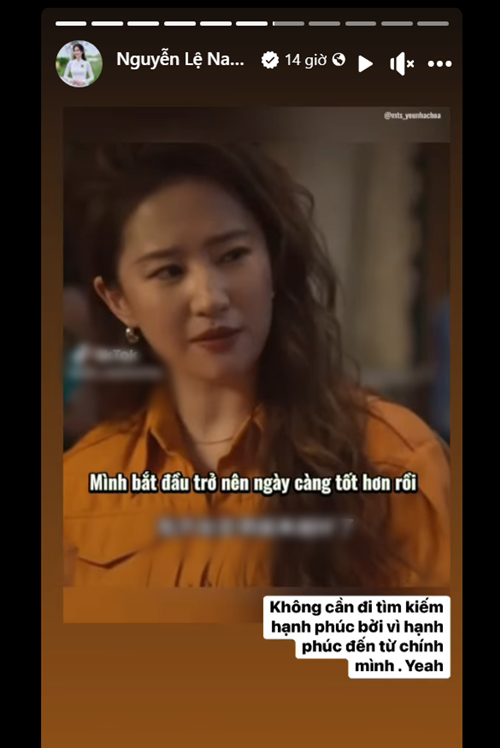 Nam Em cho rằng không cần đi tìm kiếm hạnh phúc bởi hạnh phúc đến từ chính mình. Ảnh: FB Nam Em.