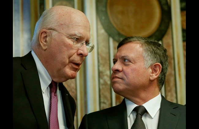 Từ năm 2017, ông Leahy (trái) là thành viên của Ủy ban phân bổ ngân sách. Ảnh: Reuters.