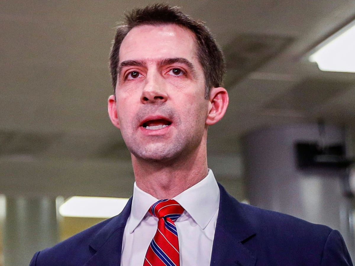 Thượng nghị sĩ Tom Cotton sinh ngày 13/5/1977 tại Dardanelle, bang Arkansas, Mỹ. Cha ông từng làm việc trong Cơ quan y tế bang Arkansas còn mẹ ông là một giáo viên. Ảnh: The Guardian.