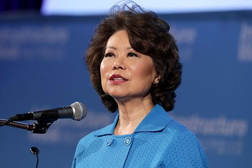 Hãng Reuters đưa tin, Bộ trưởng Giao thông Mỹ Elaine Chao thông báo bà sẽ rời nhiệm sở vào ngày 11/1 tới. Ảnh: Getty.