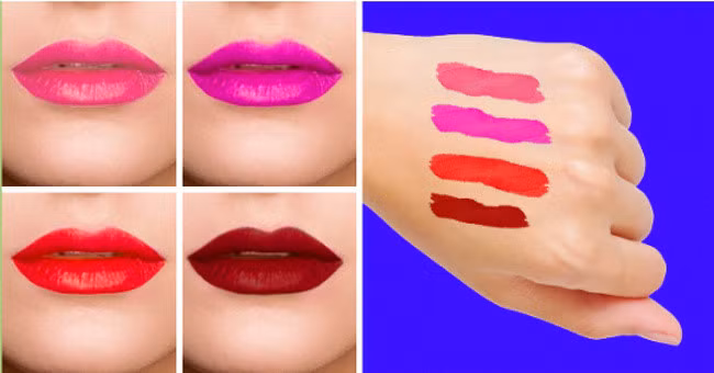 4. Kích thước của môi: Nếu sở hữu đôi môi mỏng, bạn nên tránh những màu son tối và sặc sỡ, chúng sẽ làm cho đôi môi của bạn trở nên mỏng hơn. Hãy thử áp dụng son bóng và son kem. Trong khi đó, những đôi môi căng mọng nên tránh màu son quá sáng, bóng và rực rỡ.