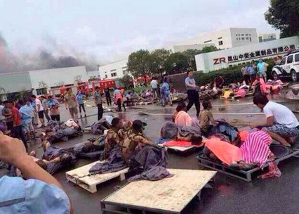 Trước đó, ngày 2/8, tại một nhà máy xử lý kim loại của Trung Quốc cũng xảy ra một vụ nổ, khiến hơn 200 người thương vong.