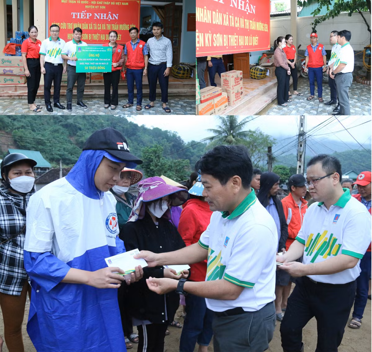 PVFCCo ho tro dong bao vung lu Ky Son, Nghe An