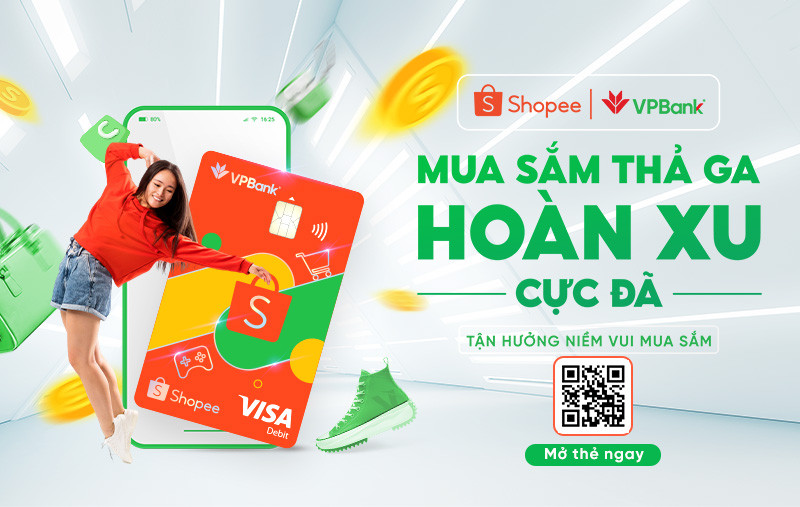 Ra mắt Thẻ ghi nợ Quốc tế VPBank Shopee – quà tặng cho các tín đồ mua sắm Ra mat The ghi no Quoc te VPBank Shopee – qua tang cho cac tin do mua sam