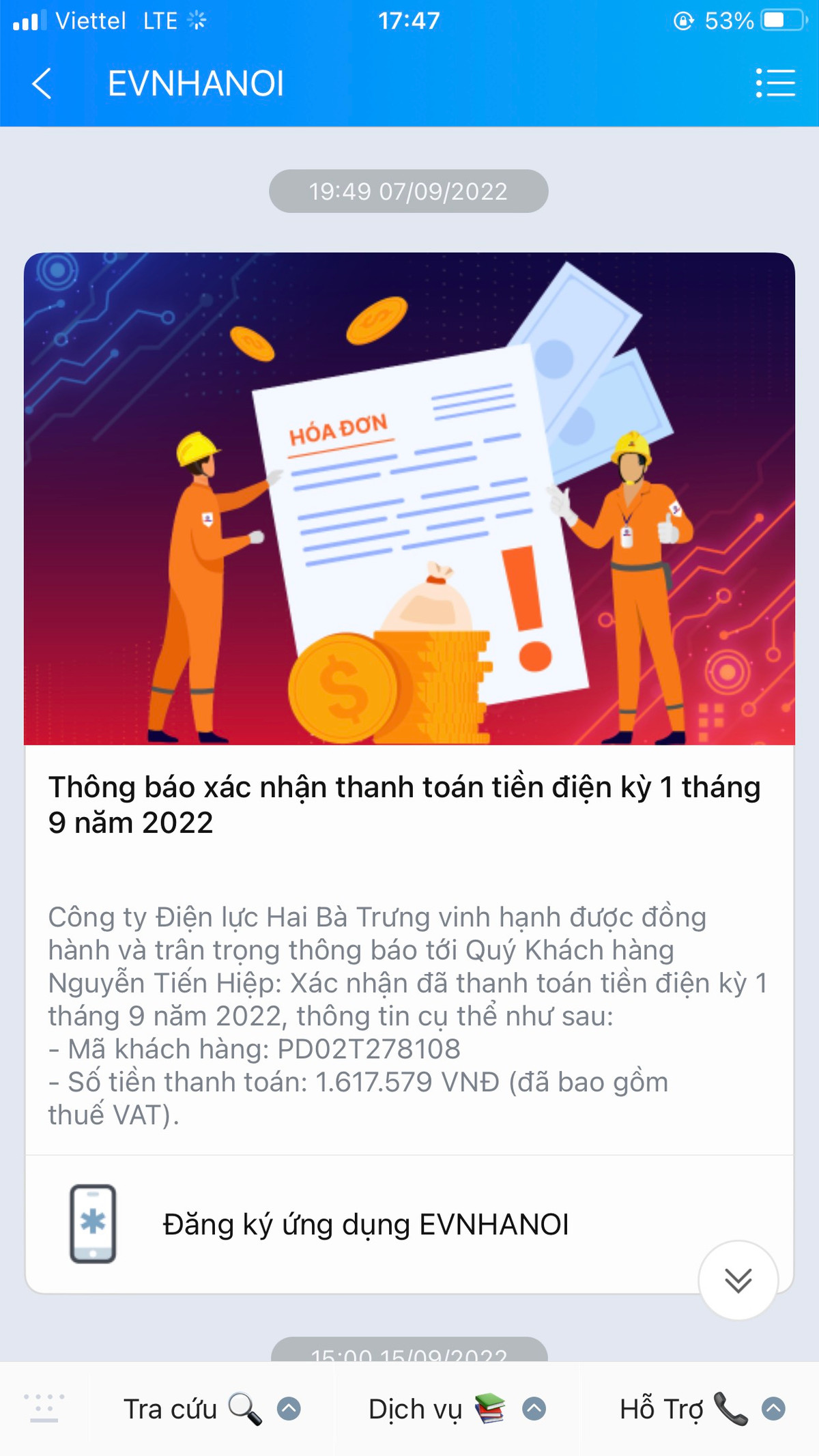 EVNHANOI tao thuan loi cho khach hang trong viec thanh toan tien dien moi luc, moi no-Hinh-3