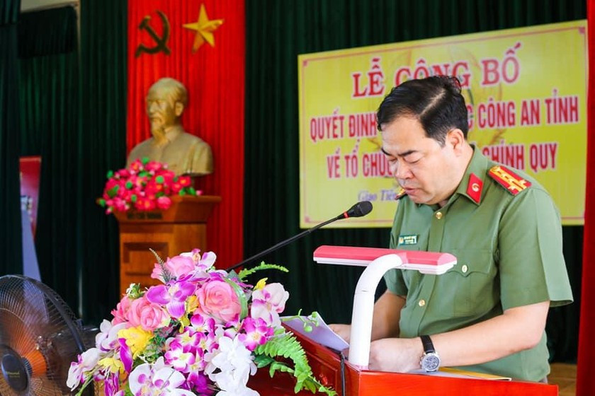 Bộ trưởng Công an giao Đại tá Bùi Quyết Toán, Phó Giám đốc Công an tỉnh phụ trách Công an tỉnh Nam Định trong thời gian kiện toàn Giám đốc Công an tỉnh. Các quyết định có hiệu lực từ ngày 1/2. (Ảnh chụp ở sự kiện khác)